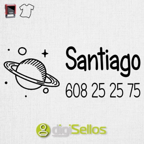 Saturn clothing label