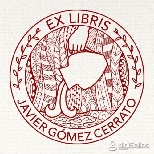 Sello ex libris acuario