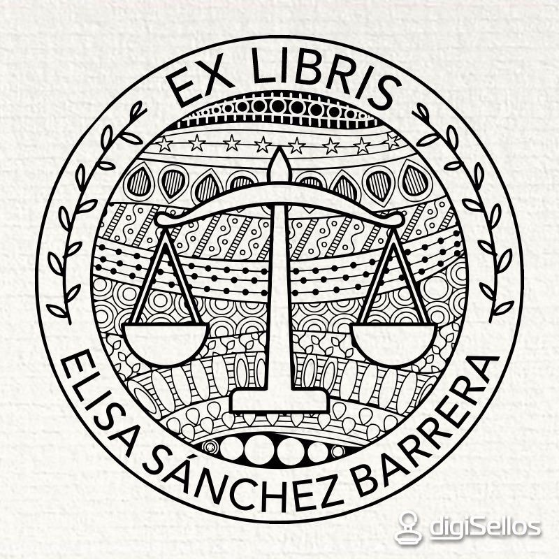 Seal ex libris libra