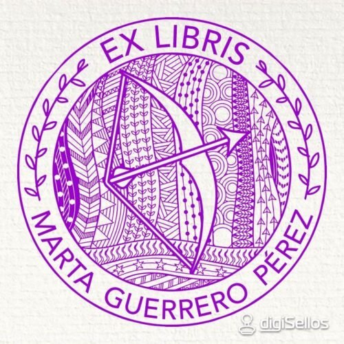 Sello ex libris Sagitario