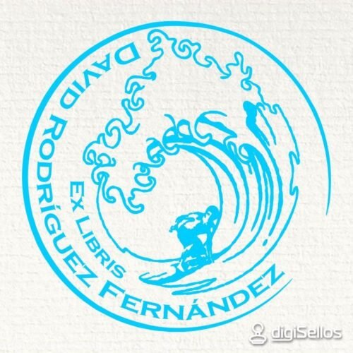 ex-libris-surf Sello ex libris surf